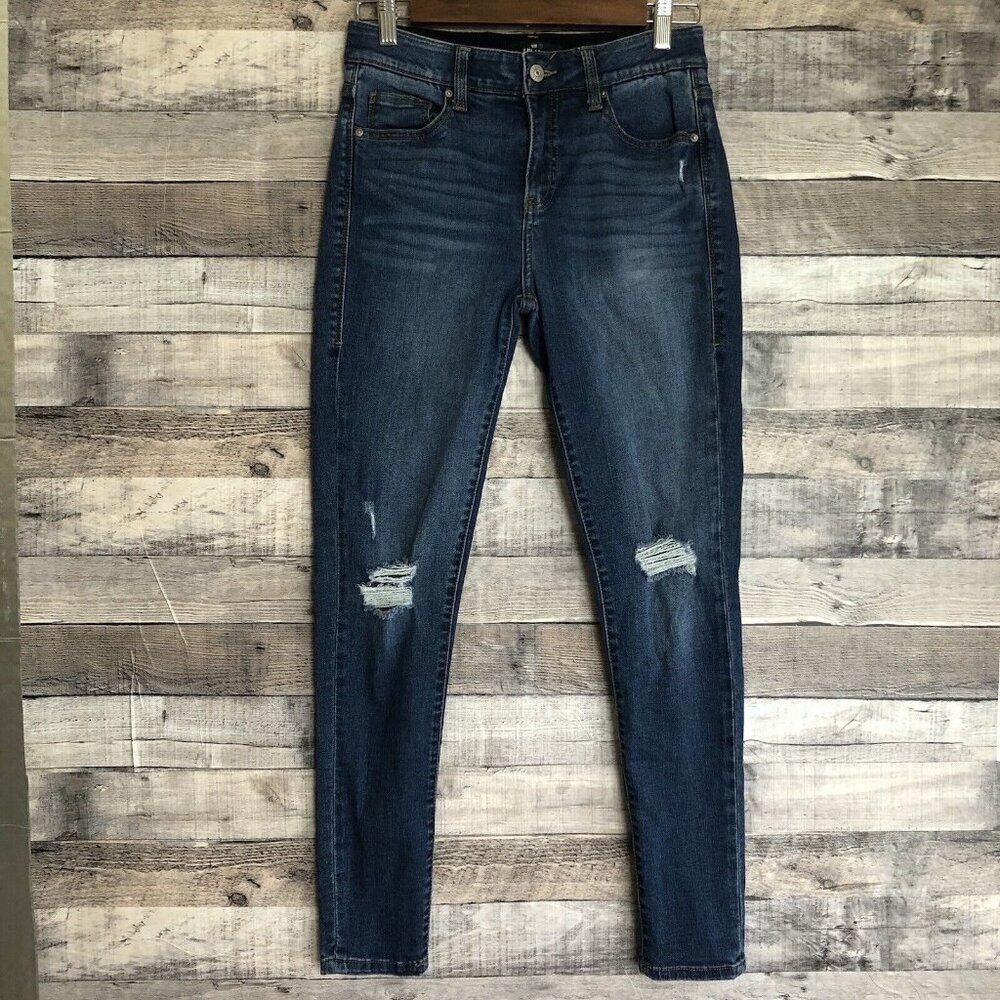 Lularoe Simply Comfortable Distressed Skinny Jeans Medium Wash - Size 26